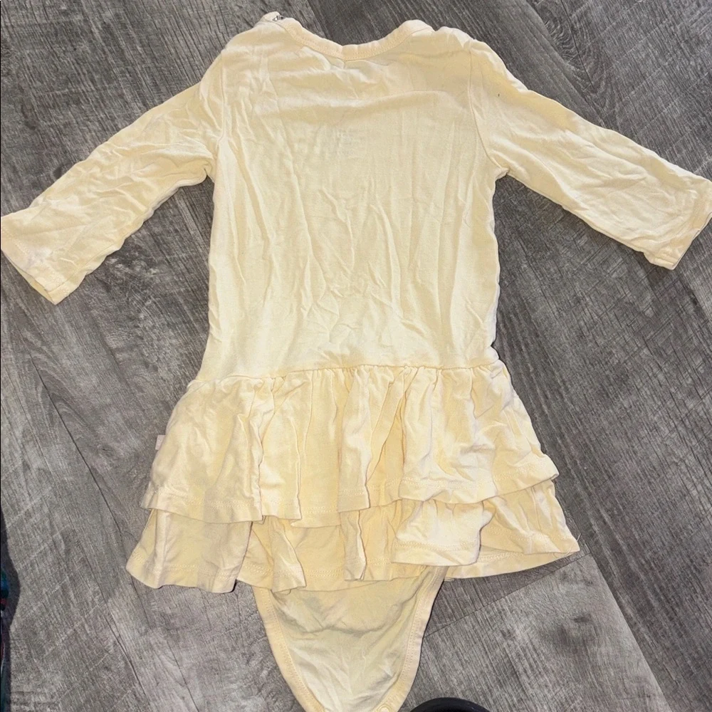 Promise Baby Yellow Onesie Long sleeve romper Dress 18-24M